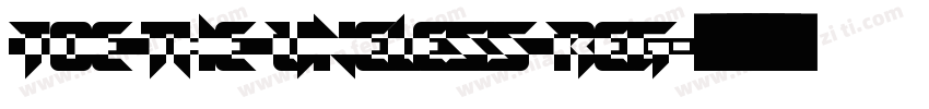Toe the Lineless Reg字体转换